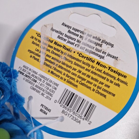 JW Pets 2 Medium ElastaRope & ToysRUs Pets Multi Sensory Football Dog Toys Lot - Picture 7 of 7